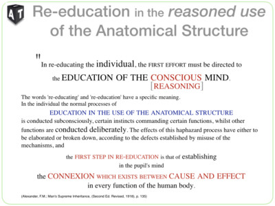 Slide6-Reeducation in the reasoned use of the anatomical structure